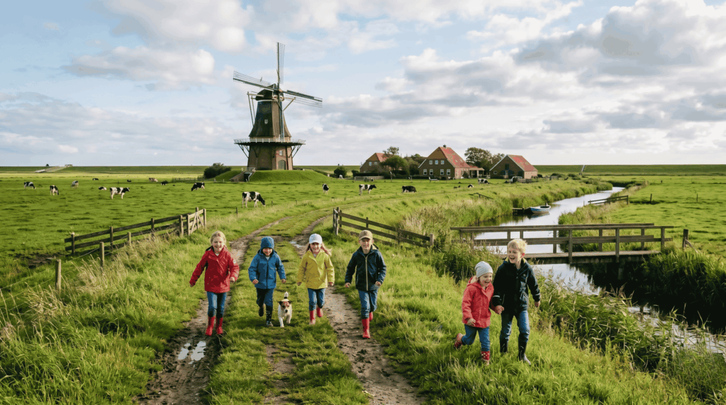 Spielende Kinder – Denk an Westoverledingen