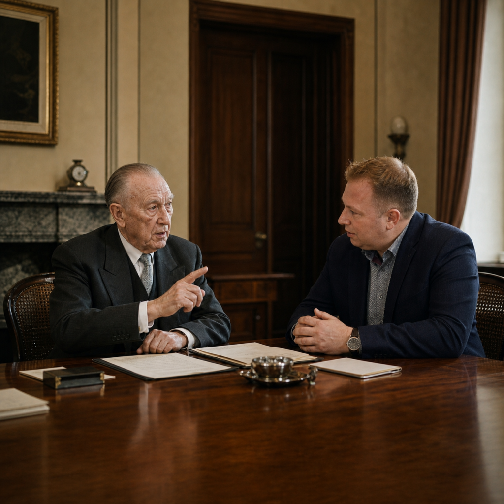Konrad Adenauer und Gerwin Kuhlmann