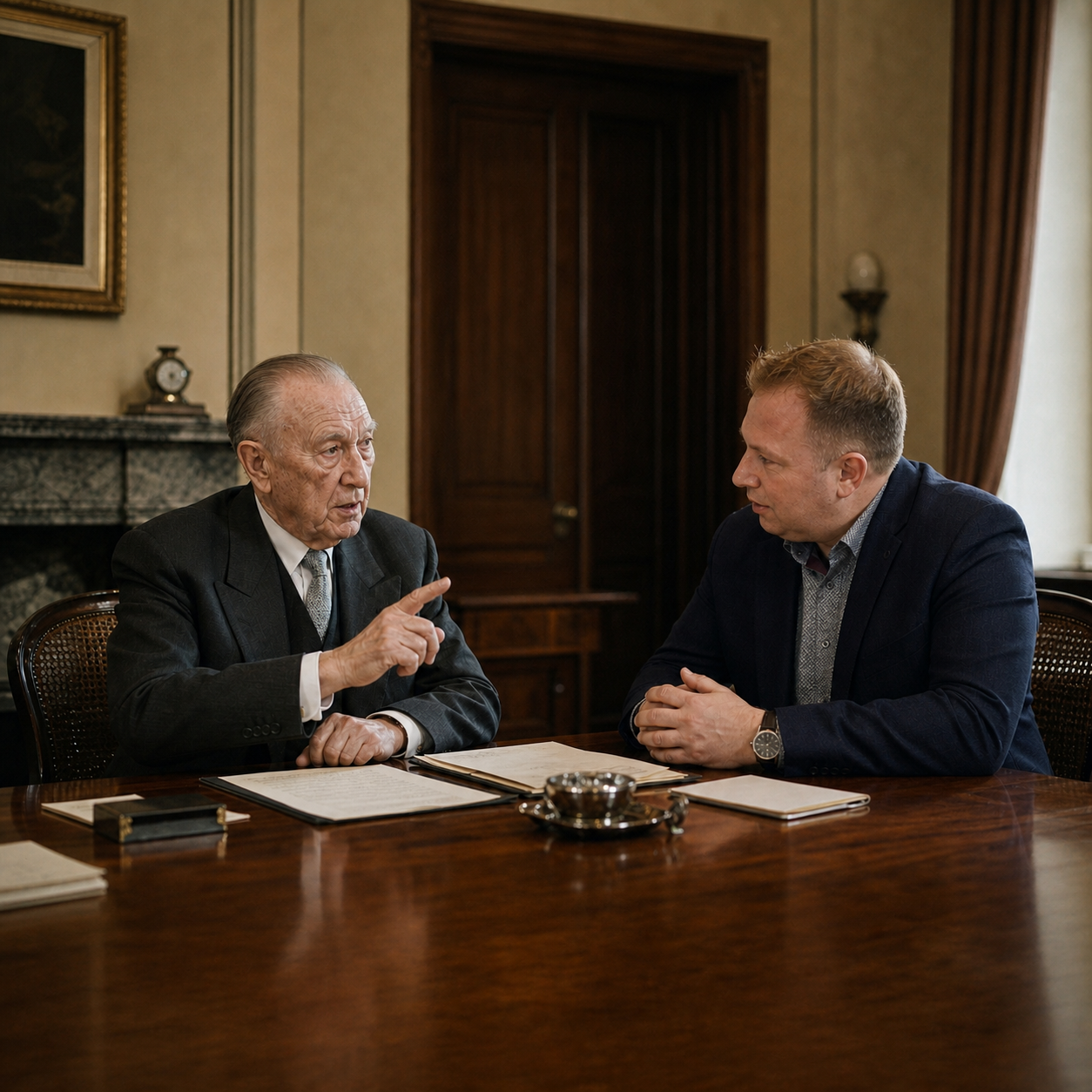 Konrad Adenauer und Gerwin Kuhlmann
